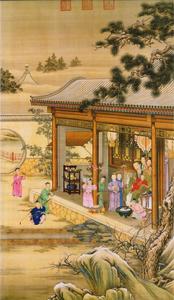 乾隆雪景行乐图